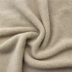 Environmentally friendly GRS soft and comfortable teddy wool polyester wool curly imitation fur toy fabric